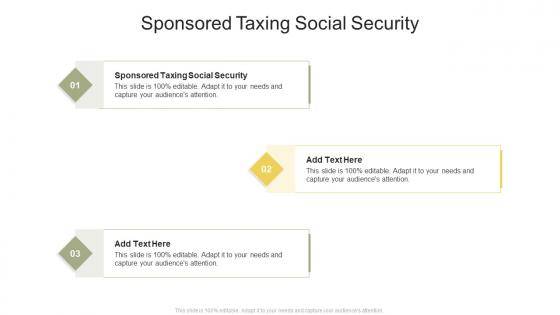 Sponsored Taxing Social Security In Powerpoint And Google Slides Cpb