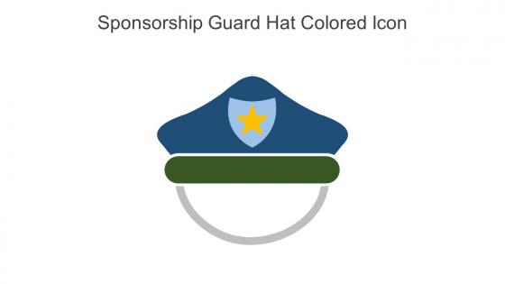 Sponsorship Guard Hat Colored Icon In Powerpoint Pptx Png And Editable Eps Format