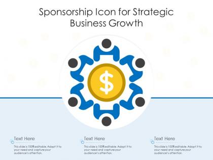 Sponsorship icon for strategic business growth