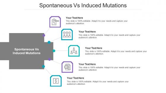 Spontaneous vs induced mutations ppt powerpoint presentation inspiration icon cpb