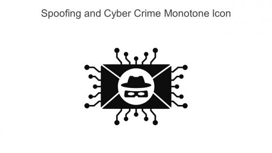 Spoofing And Cyber Crime Monotone Icon In Powerpoint Pptx Png And Editable Eps Format