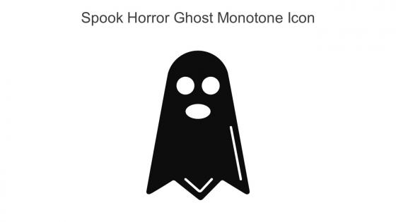 Spook Horror Ghost Monotone Icon In Powerpoint Pptx Png And Editable Eps Format