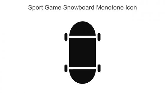 Sport Game Snowboard Monotone Icon In Powerpoint Pptx Png And Editable Eps Format