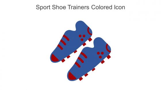 Sport Shoe Trainers Colored Icon In Powerpoint Pptx Png And Editable Eps Format