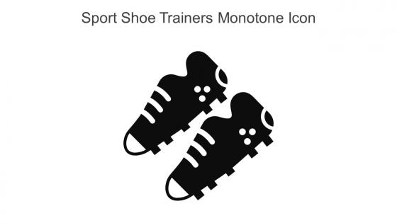 Sport Shoe Trainers Monotone Icon In Powerpoint Pptx Png And Editable Eps Format