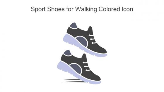 Sport Shoes For Walking Colored Icon In Powerpoint Pptx Png And Editable Eps Format