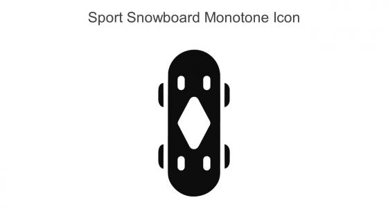 Sport Snowboard Monotone Icon In Powerpoint Pptx Png And Editable Eps Format