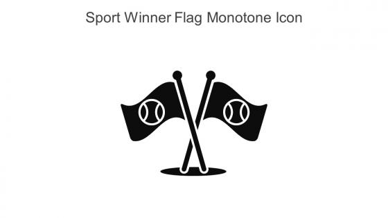 Sport Winner Flag Monotone Icon In Powerpoint Pptx Png And Editable Eps Format