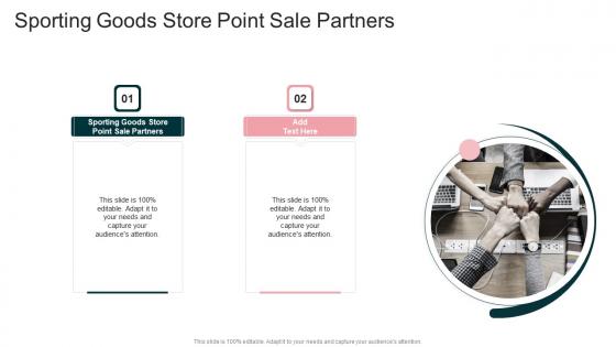 Sporting Goods Store Point Sale Partners In Powerpoint And Google Slides Cpb