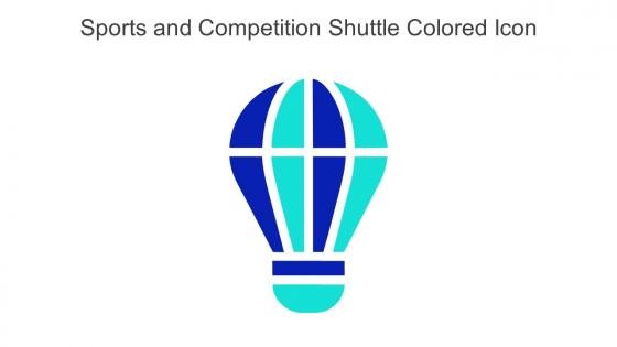 Sports And Competition Shuttle Colored Icon In Powerpoint Pptx Png And Editable Eps Format