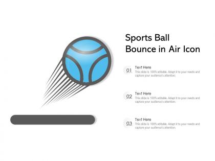Sports ball bounce in air icon