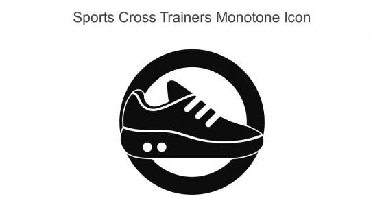 Sports Cross Trainers Monotone Icon In Powerpoint Pptx Png And Editable Eps Format