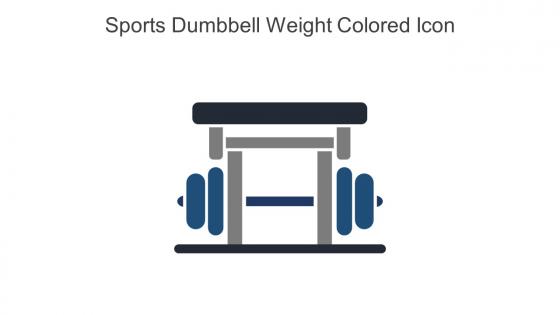 Sports Dumbbell Weight Colored Icon In Powerpoint Pptx Png And Editable Eps Format