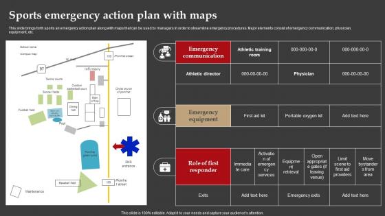 Sports Emergency Action Plan With Maps