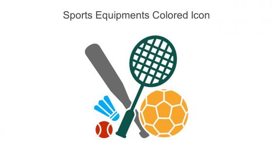 Sports Equipments Colored Icon In Powerpoint Pptx Png And Editable Eps Format