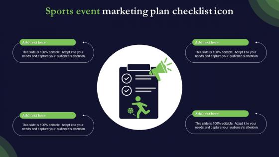 Sports Event Marketing Plan Checklist Icon