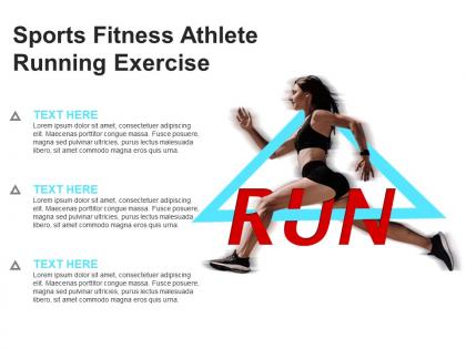 Sports fitness athlete running exercise