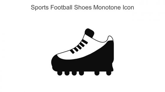 Sports Football Shoes Monotone Icon In Powerpoint Pptx Png And Editable Eps Format