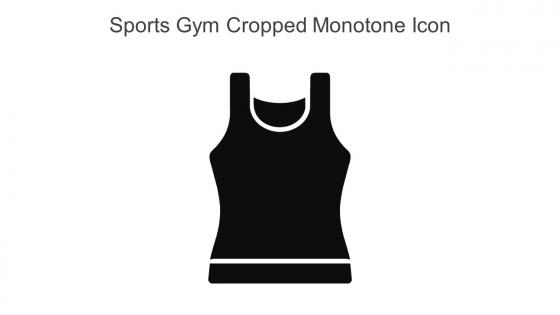 Sports Gym Cropped Monotone Icon In Powerpoint Pptx Png And Editable Eps Format