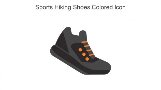 Sports Hiking Shoes Colored Icon In Powerpoint Pptx Png And Editable Eps Format