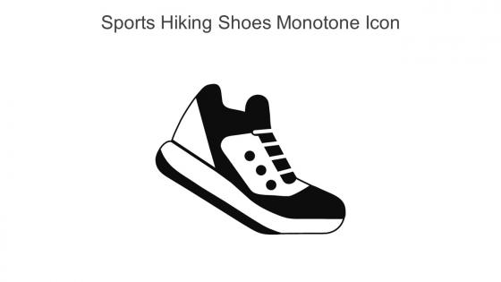 Sports Hiking Shoes Monotone Icon In Powerpoint Pptx Png And Editable Eps Format