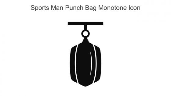 Sports Man Punch Bag Monotone Icon In Powerpoint Pptx Png And Editable Eps Format
