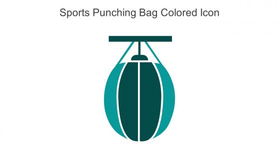 Sports Punching Bag Colored Icon In Powerpoint Pptx Png And Editable Eps Format