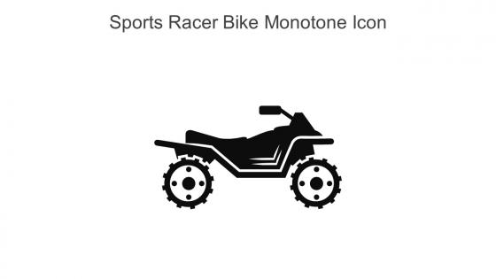 Sports Racer Bike Monotone Icon In Powerpoint Pptx Png And Editable Eps Format