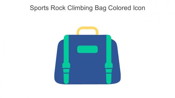Sports Rock Climbing Bag Colored Icon In Powerpoint Pptx Png And Editable Eps Format