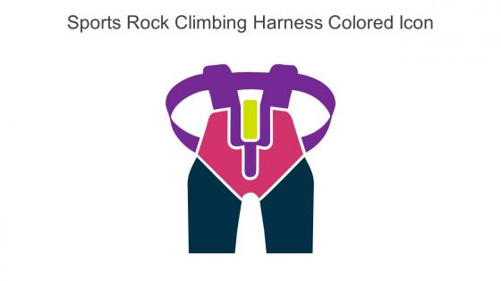Sports Rock Climbing Harness Colored Icon In Powerpoint Pptx Png And Editable Eps Format