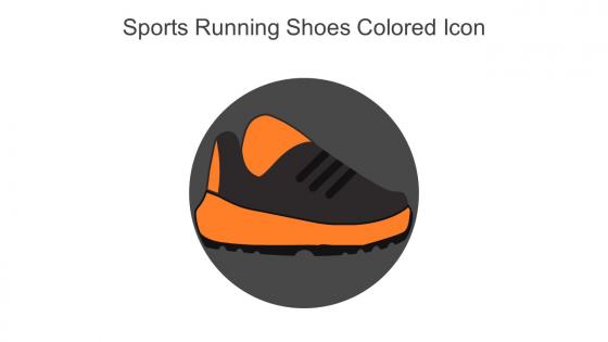 Sports Running Shoes Colored Icon In Powerpoint Pptx Png And Editable Eps Format