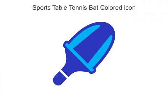 Sports Table Tennis Bat Colored Icon In Powerpoint Pptx Png And Editable Eps Format