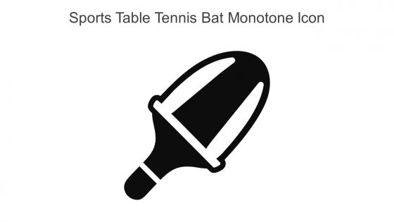 Sports Table Tennis Bat Monotone Icon In Powerpoint Pptx Png And Editable Eps Format