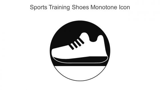 Sports Training Shoes Monotone Icon In Powerpoint Pptx Png And Editable Eps Format