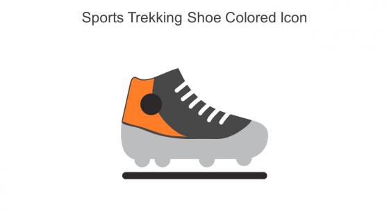 Sports Trekking Shoe Colored Icon In Powerpoint Pptx Png And Editable Eps Format