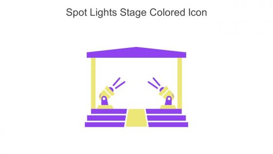 Spot Lights Stage Colored Icon In Powerpoint Pptx Png And Editable Eps Format