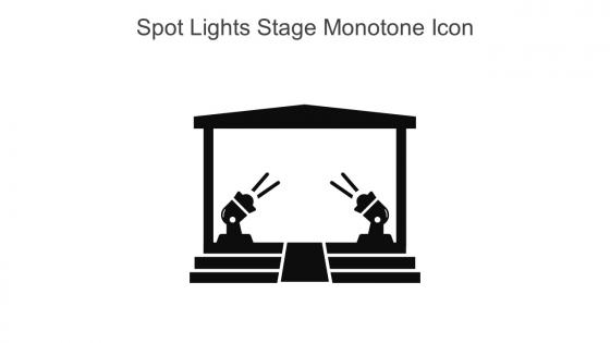 Spot Lights Stage Monotone Icon In Powerpoint Pptx Png And Editable Eps Format