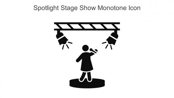 Spotlight Stage Show Monotone Icon In Powerpoint Pptx Png And Editable Eps Format