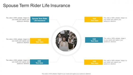 Spouse Term Rider Life Insurance In Powerpoint And Google Slides Cpb