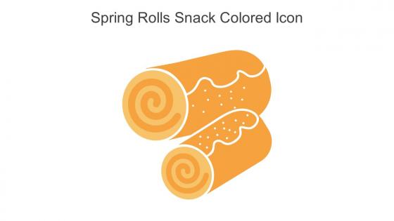 Spring Rolls Snack Colored Icon In Powerpoint Pptx Png And Editable Eps Format