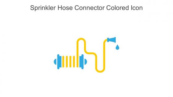 Sprinkler Hose Connector Colored Icon In Powerpoint Pptx Png And Editable Eps Format