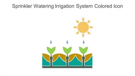 Sprinkler Watering Irrigation System Colored Icon In Powerpoint Pptx Png And Editable Eps Format