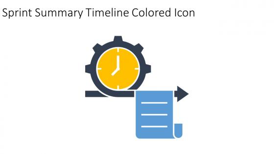 Sprint Summary Timeline Colored Icon In Powerpoint Pptx Png And Editable Eps Format