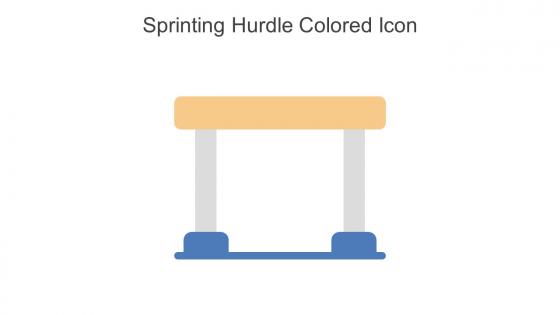 Sprinting Hurdle Colored Icon In Powerpoint Pptx Png And Editable Eps Format