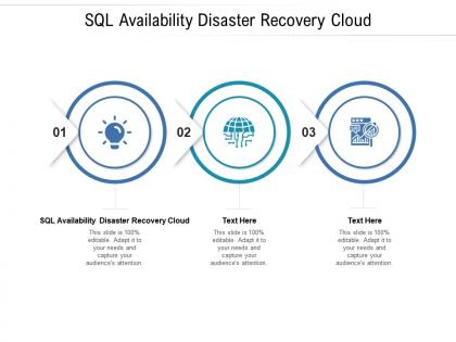 Sql availability disaster recovery cloud ppt powerpoint presentation layouts cpb