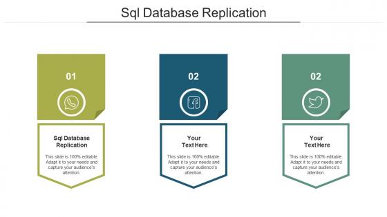 Sql database replication ppt powerpoint presentation summary slides cpb