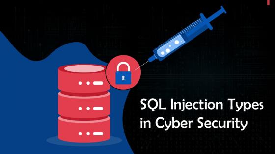 SQL Injection Types In Cyber Security Training Ppt