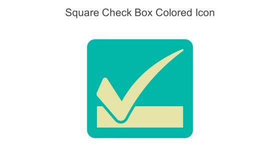 Square Check Box Colored Icon In Powerpoint Pptx Png And Editable Eps Format