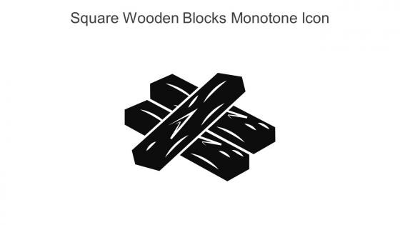 Square Wooden Blocks Monotone Icon In Powerpoint Pptx Png And Editable Eps Format