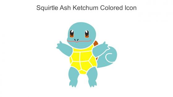 Squirtle Ash Ketchum Colored Icon In Powerpoint Pptx Png And Editable Eps Format